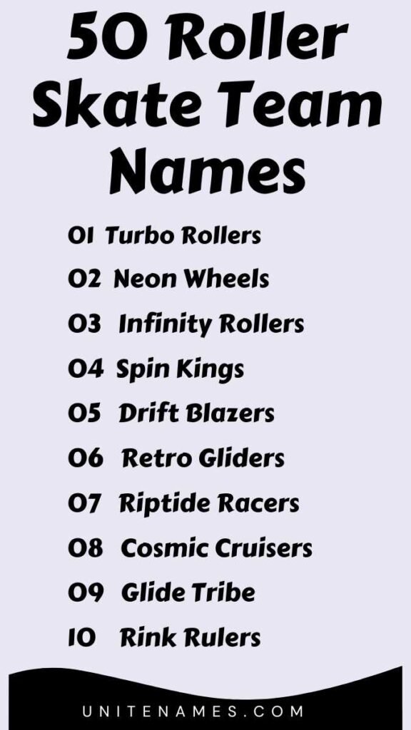 Roller Skate Team Names