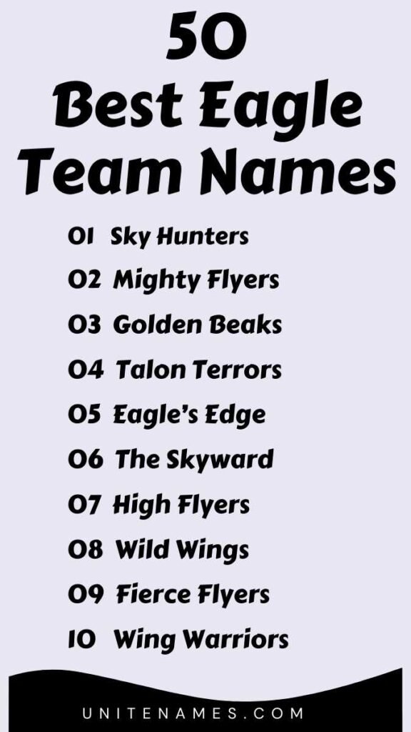 Best Eagle Team Names